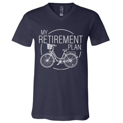 My Retirement Plan Cycling V-Neck T-Shirt