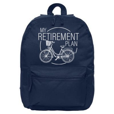 My Retirement Plan Cycling 16 in Basic Backpack