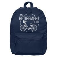 My Retirement Plan Cycling 16 in Basic Backpack