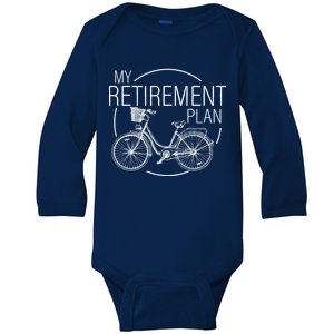 My Retirement Plan Cycling Baby Long Sleeve Bodysuit