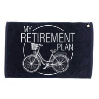 My Retirement Plan Cycling Grommeted Golf Towel