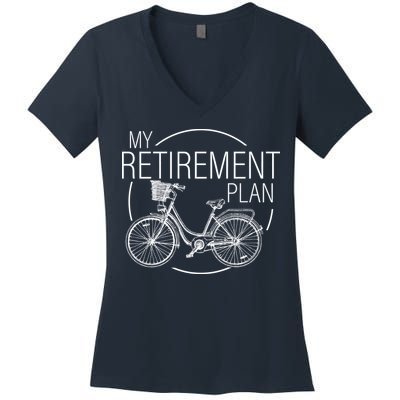 My Retirement Plan Cycling Women's V-Neck T-Shirt