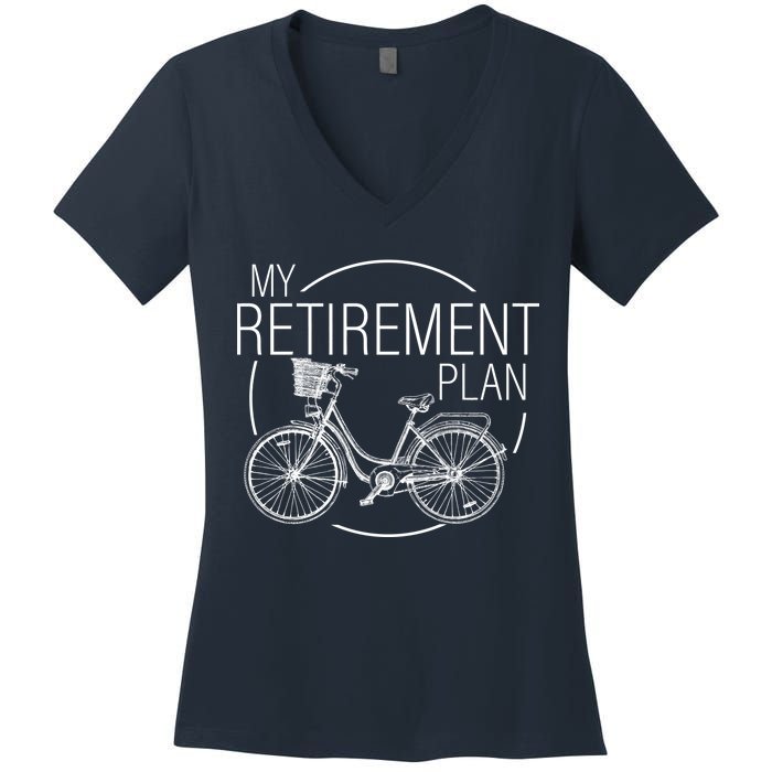 My Retirement Plan Cycling Women's V-Neck T-Shirt