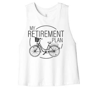 My Retirement Plan Cycling Women's Racerback Cropped Tank