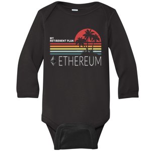 My Retirement Plan Ethereum Baby Long Sleeve Bodysuit