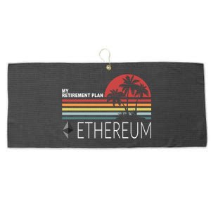 My Retirement Plan Ethereum Large Microfiber Waffle Golf Towel