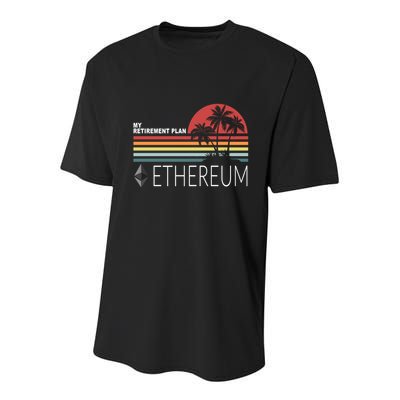 My Retirement Plan Ethereum Youth Performance Sprint T-Shirt