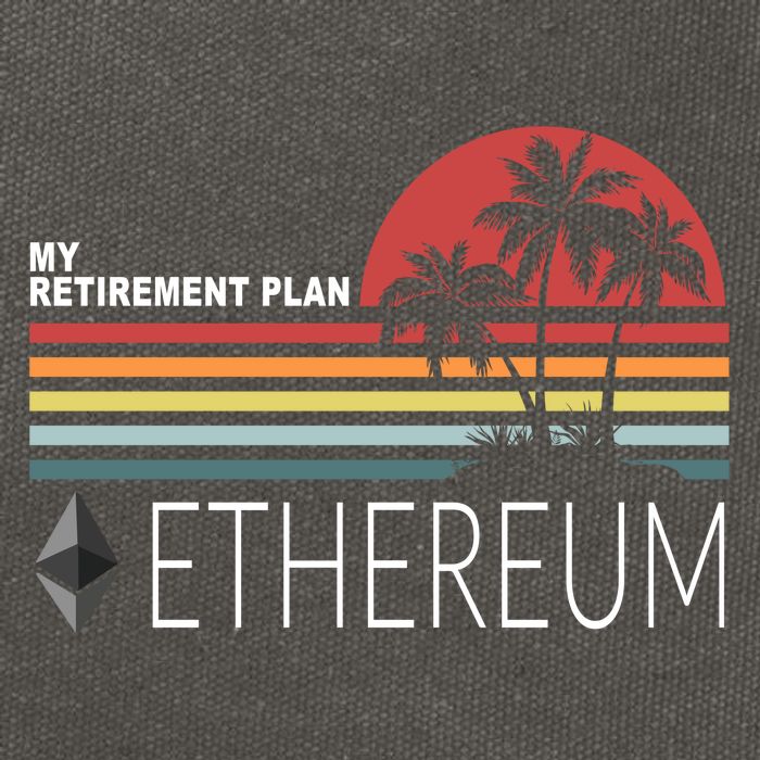 My Retirement Plan Ethereum Cotton Canvas Backpack