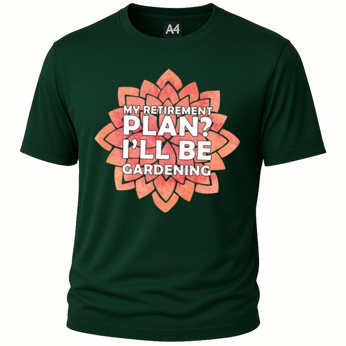 My Retirement Plan I'll Be Gardening Cooling Performance Crew T-Shirt
