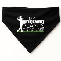 My Retirement Plan Is On Course USA-Made Doggie Bandana