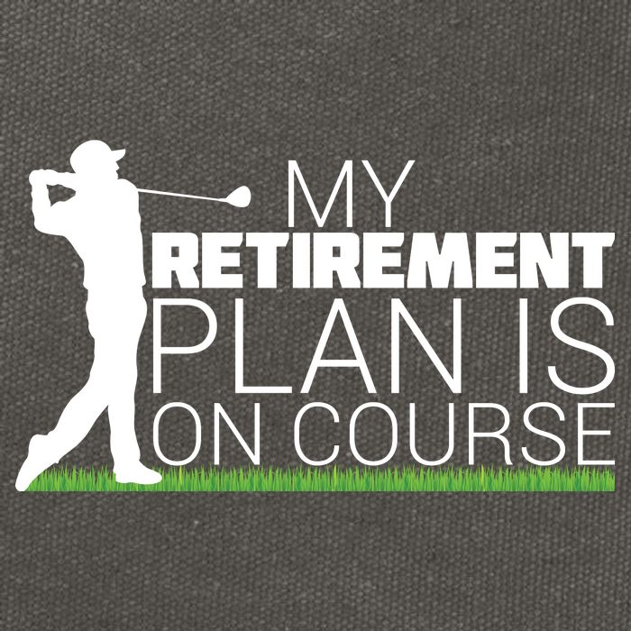 My Retirement Plan Is On Course Cotton Canvas Backpack