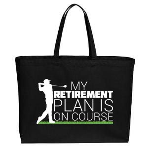 My Retirement Plan Is On Course Cotton Canvas Jumbo Tote