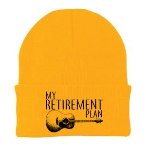 My Retirement Plan Playing  Guitar Knit Cap Winter Beanie