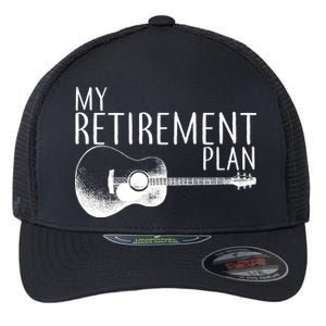 My Retirement Plan Playing  Guitar Flexfit Unipanel Trucker Cap