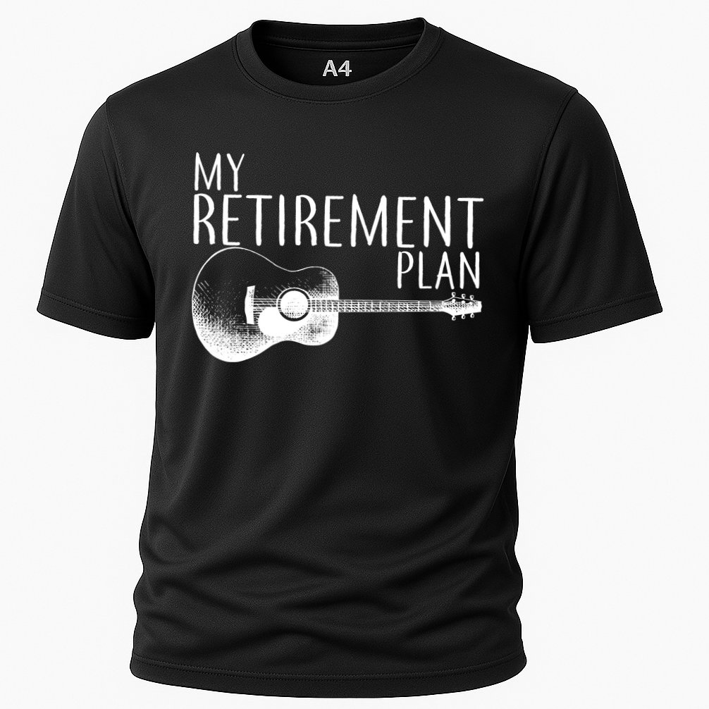 My Retirement Plan Playing  Guitar Cooling Performance Crew T-Shirt