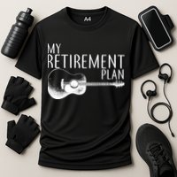 My Retirement Plan Playing  Guitar Cooling Performance Crew T-Shirt