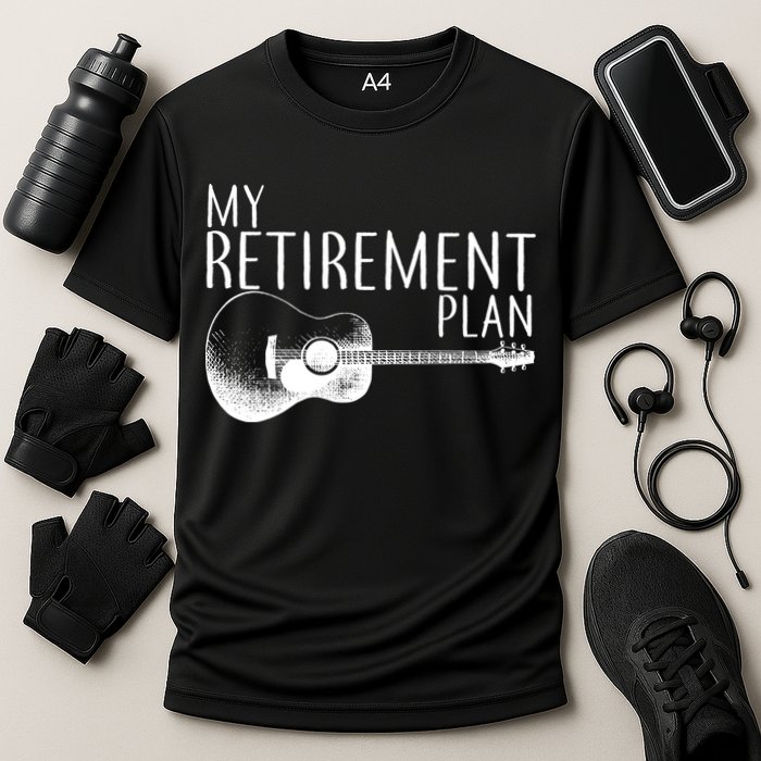 My Retirement Plan Playing  Guitar Cooling Performance Crew T-Shirt