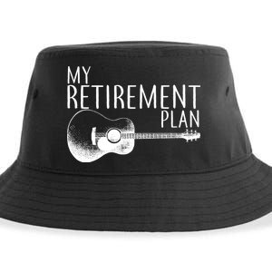 My Retirement Plan Playing  Guitar Sustainable Bucket Hat