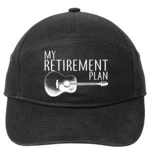 My Retirement Plan Playing  Guitar 7-Panel Snapback Hat