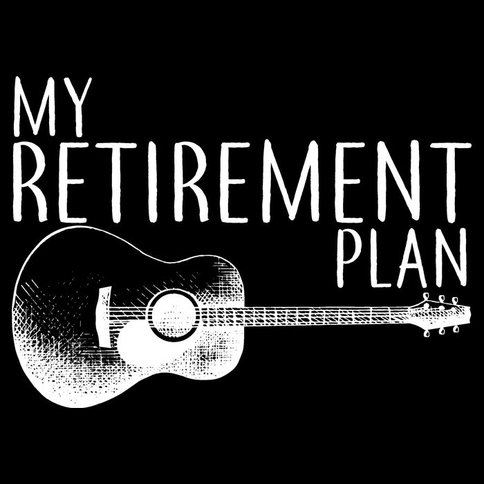 My Retirement Plan Playing  Guitar 7-Panel Snapback Hat