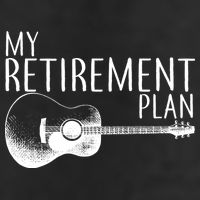 My Retirement Plan Playing  Guitar Adult Drive Performance Visor