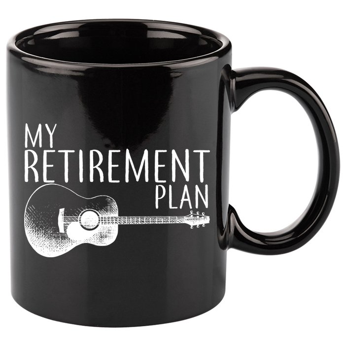 My Retirement Plan Playing  Guitar 11oz C Handle Ceramic Mug
