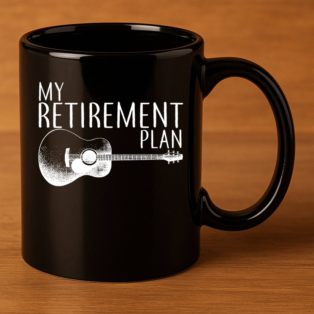 My Retirement Plan Playing  Guitar 11oz C Handle Ceramic Mug