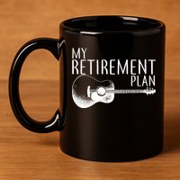 My Retirement Plan Playing  Guitar 11oz C Handle Ceramic Mug