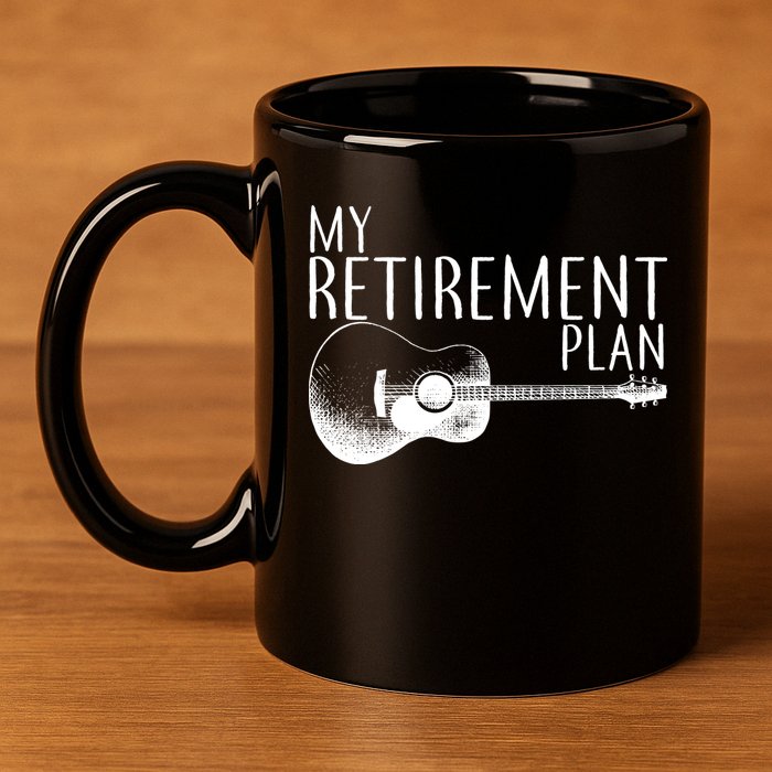 My Retirement Plan Playing  Guitar 11oz C Handle Ceramic Mug