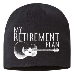 My Retirement Plan Playing  Guitar Sustainable Beanie