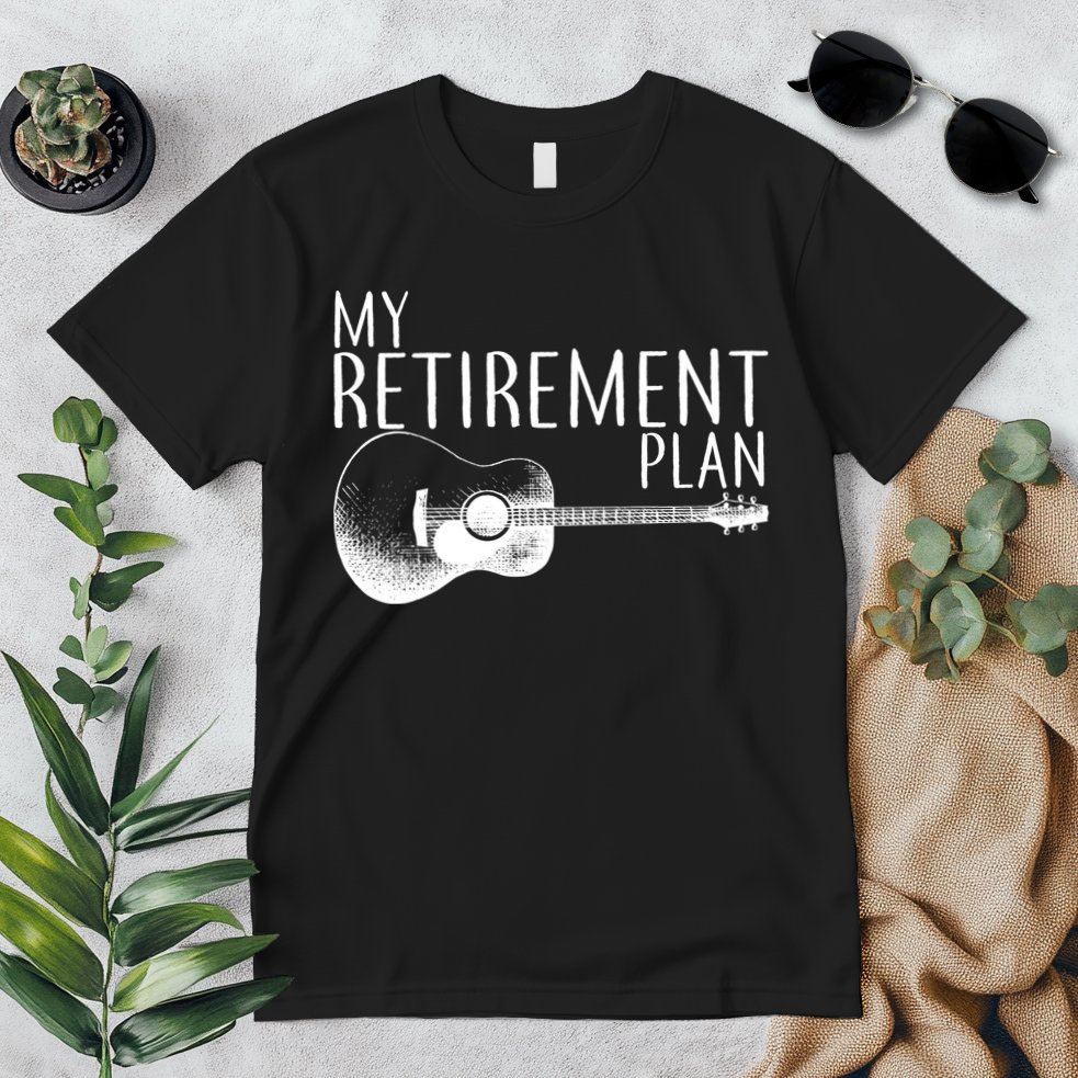 My Retirement Plan Playing  Guitar Premium T-Shirt
