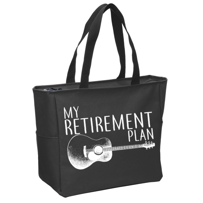 My Retirement Plan Playing  Guitar Zip Tote Bag