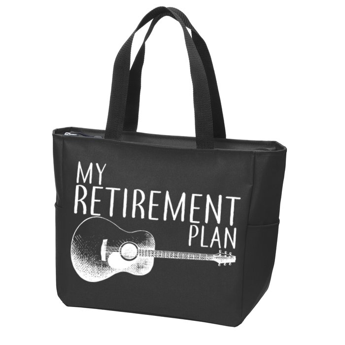 My Retirement Plan Playing  Guitar Zip Tote Bag