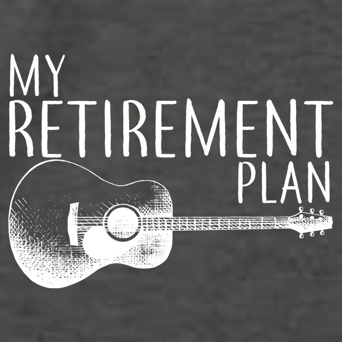 My Retirement Plan Playing  Guitar Vector Backpack