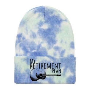 My Retirement Plan Playing  Guitar Tie Dye 12in Knit Beanie