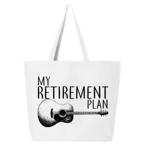 My Retirement Plan Playing  Guitar 25L Jumbo Tote