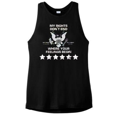 My Right Don't end Ladies PosiCharge Tri-Blend Wicking Tank