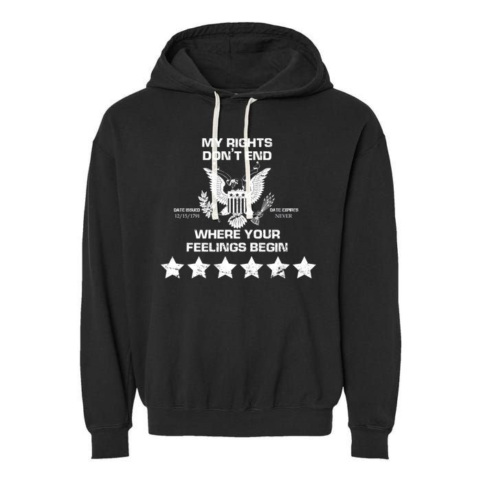 My Right Don't end Garment-Dyed Fleece Hoodie