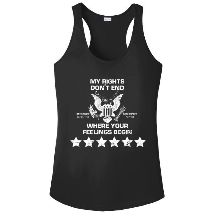 My Right Don't end Ladies PosiCharge Competitor Racerback Tank