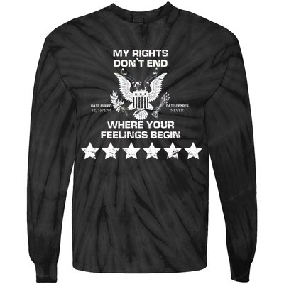 My Right Don't end Tie-Dye Long Sleeve Shirt