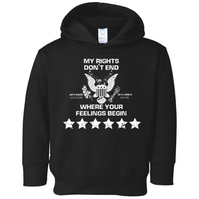 My Right Don't end Toddler Hoodie