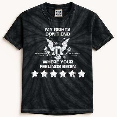 My Right Don't end Kids Tie-Dye T-Shirt