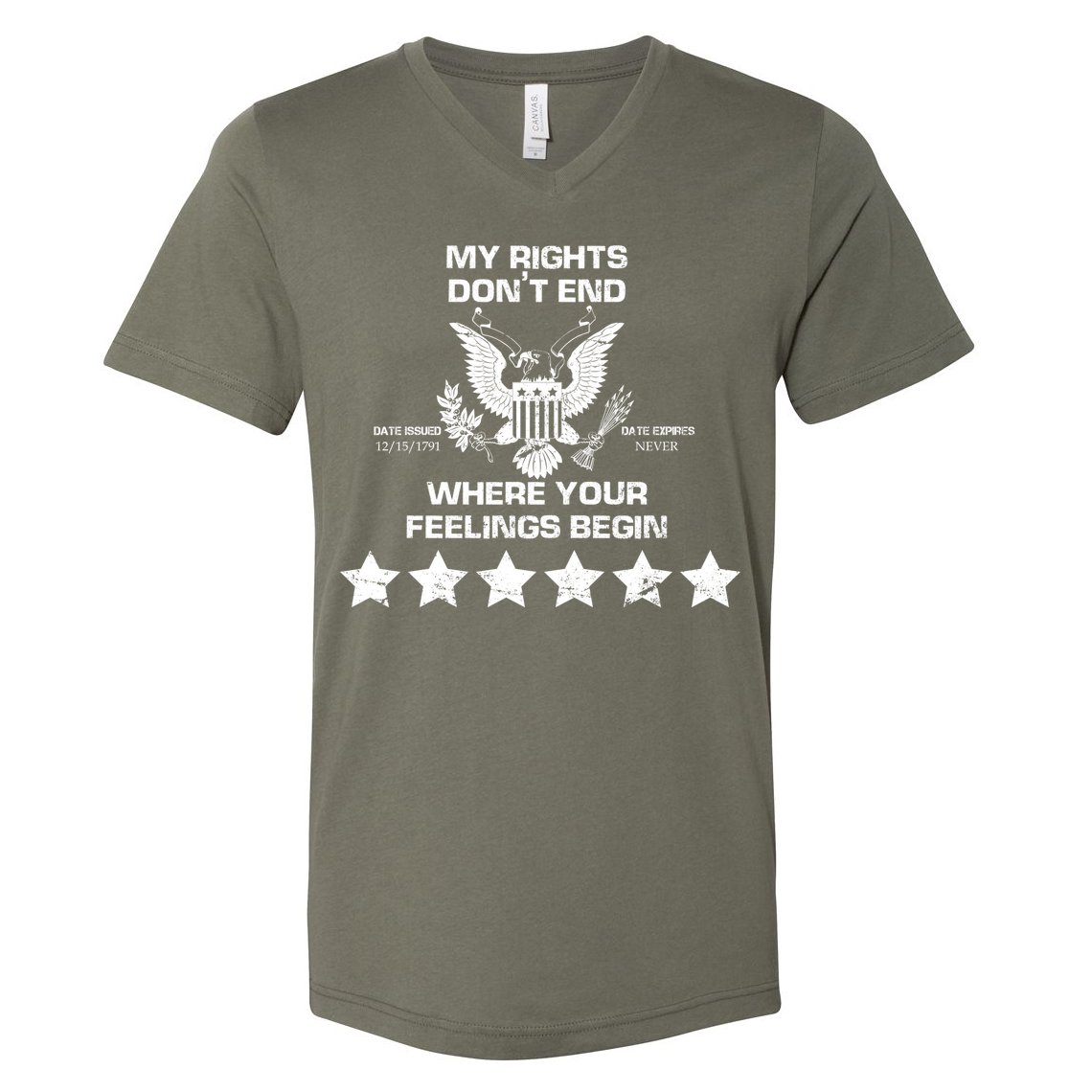 My Right Don't end V-Neck T-Shirt