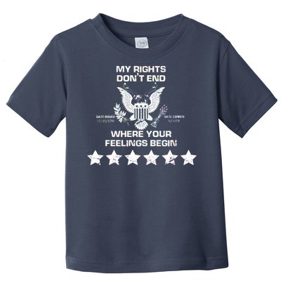 My Right Don't end Toddler T-Shirt