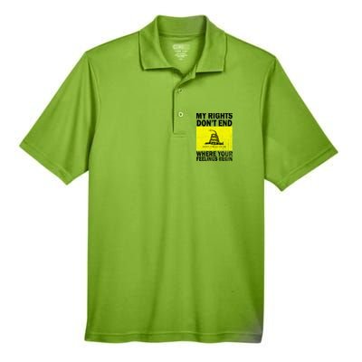 My Rights Don't End Where Your Feelings Begin Men's Origin Performance Pique Polo