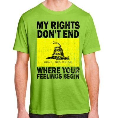 My Rights Don't End Where Your Feelings Begin Adult ChromaSoft Performance T-Shirt