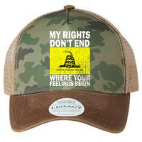 My Rights Don't End Where Your Feelings Begin Legacy Tie Dye Trucker Hat
