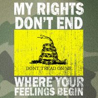 My Rights Don't End Where Your Feelings Begin Legacy Tie Dye Trucker Hat