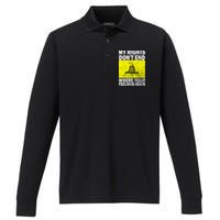 My Rights Don't End Where Your Feelings Begin Performance Long Sleeve Polo