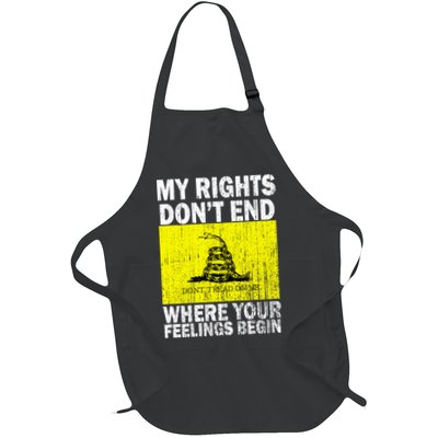 My Rights Don't End Where Your Feelings Begin Full-Length Apron With Pockets